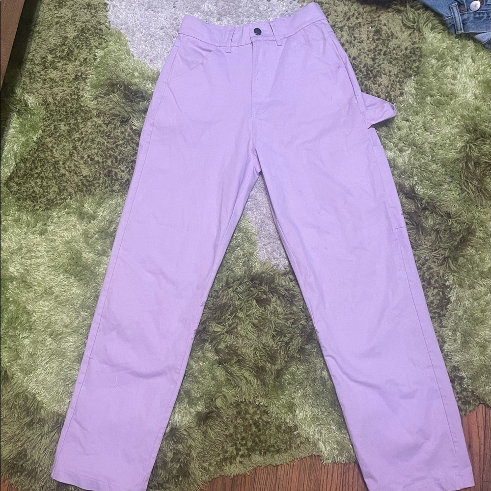 NWOT Vintage lavender high waisted straight leg trousers